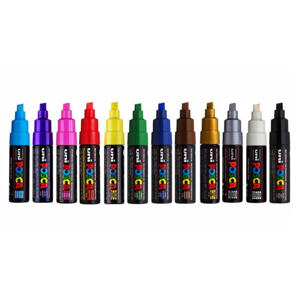 POSCA PC-8K - Basis st 12-pak