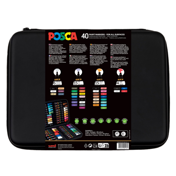 NYHED Posca Kuffert 40-pk