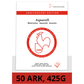 Hahnemhle Akvarelblok Anniversary Edition 425gram/50 ark
