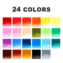 Mobee Vandoplselige Oliepasteller - 24+2-Pak