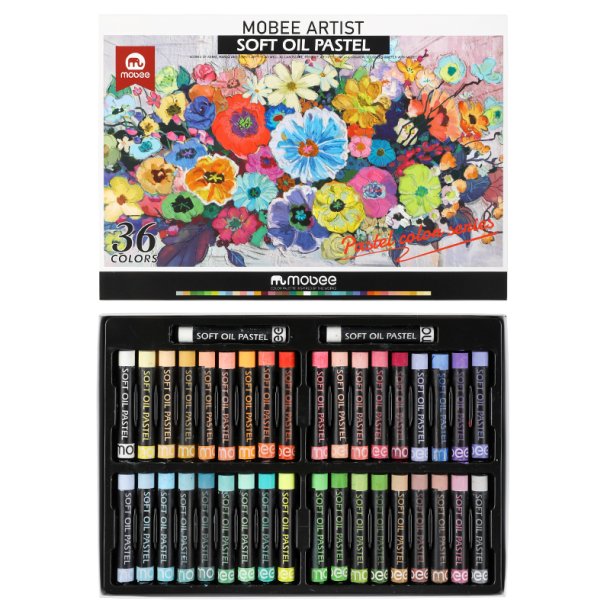 Mobee Blde Oliepasteller, Pastelfarver - 36+2-Pak 