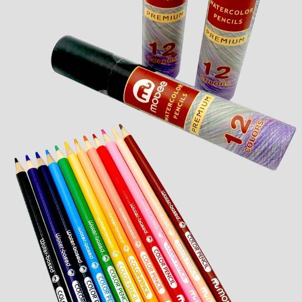 Mobee - Akvarelblyanter 12-Pak