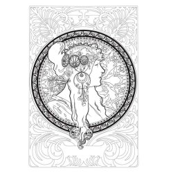  Alphonse Mucha Coloring 