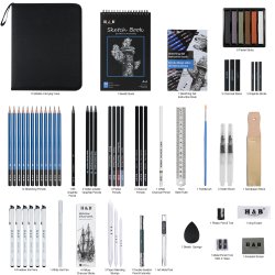 H&B Tegnest i Etui - 70-Dele