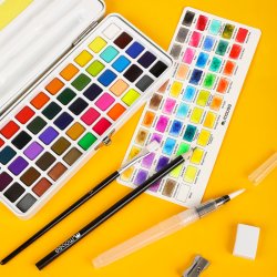 Mobee Akvarelst i Etui med Tilbehr - 50-Pak