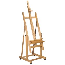 Staffeli i b�getr� med hjul - 59,5�56�185�255 cm