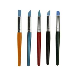 Flerfarvet Silikonepensels�t - 5-Pak