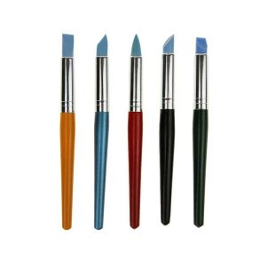 Flerfarvet Silikonepensels�t - 5-Pak