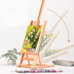 Bordstaffeli i b�getr� � 27�32�78 cm