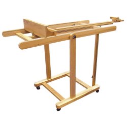 Staffeli i b�getr� med hjul - 59,5�56�185�255 cm