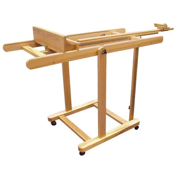 Staffeli i b�getr� med hjul - 59,5�56�185�255 cm