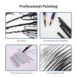 H&B Matt Drawing Set 9-Dele