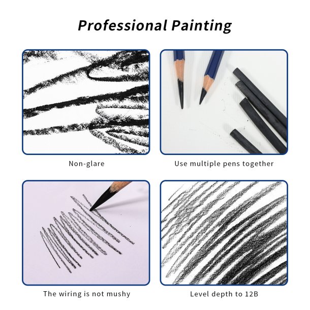 H&B Matt Drawing Set 9-Dele