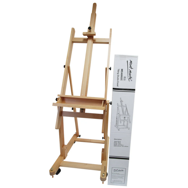 Staffeli i b�getr� med hjul - 59,5�56�185�255 cm