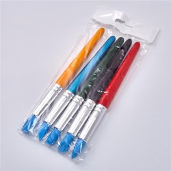 Flerfarvet Silikonepensels�t - 5-Pak