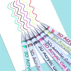 H&B 3D Acrylic Gelpens, 1mm - 36-stk.