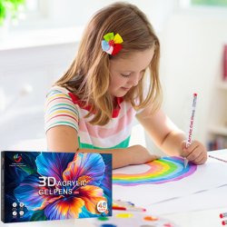 H&B 3D Acrylic Gelpens, 1mm - 48-stk.