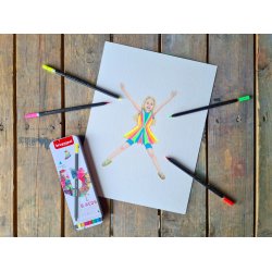 Bruynzeel Expression Farveblyanter Neon 6-Pak