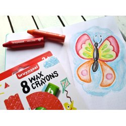 Wax Crayons, 8-pak