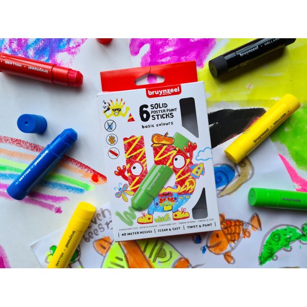 "Twister" Tegne Stift - Basis, 6-Pak