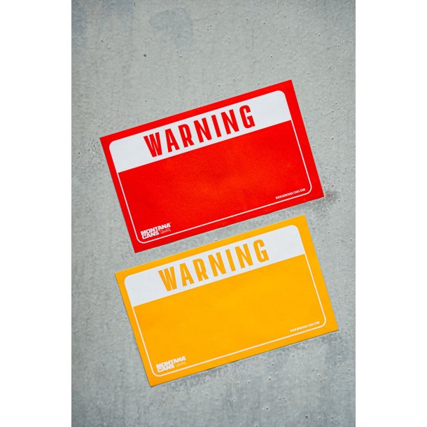 Montana Sticker Warning 100-Pak