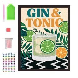 Diamond Painting - Gin &amp; Tonic 30x40 cm