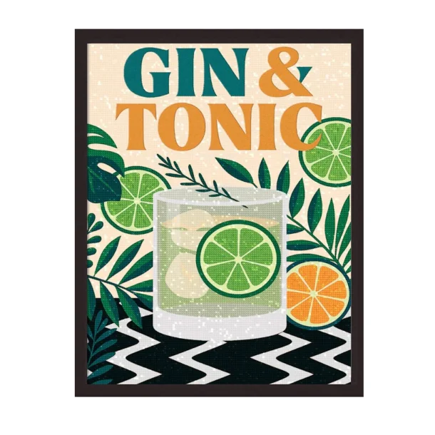 Diamond Painting - Gin &amp; Tonic 30x40 cm