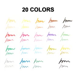 Mobee - Dobbeltendede Akryltuscher 20-Pak