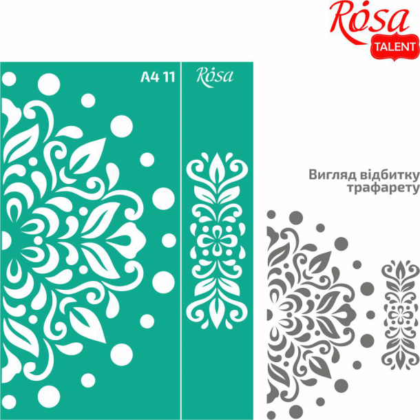 ROSA Talent Reusable Adhesive Stencil "Curb 11 21x29,7cm