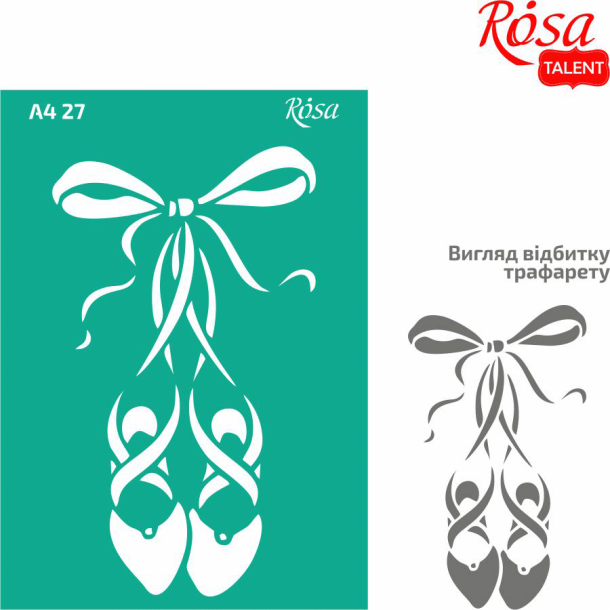 ROSA Talent Reusable Adhesive Stencil "Pointes 27 21x29,7cm