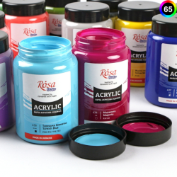 Rosa Akrylmaling 400ml.