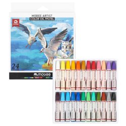 Mobee Farvede Oliepasteller - 24-Pak