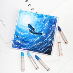 Mobee Farvede Oliepasteller - 24-Pak