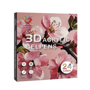 H&B 3D Acrylic Gelpens, 1mm - 24-stk.