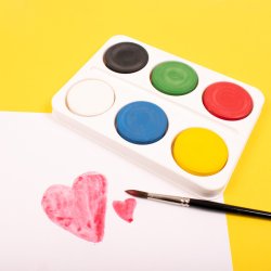 Akvarelst m. 6 farver