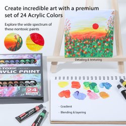 Mobee - Akrylmaling 24-Pak