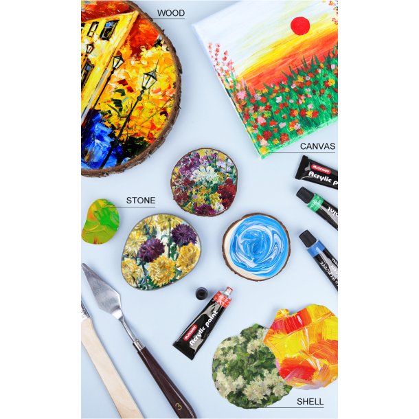 Mobee - Akrylmaling 24-Pak