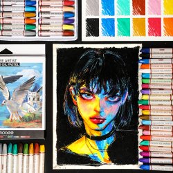 Mobee Farvede Oliepasteller - 36-Pak