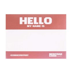 Montana HELLO MY NAME IS - Metallic Sticker Pack