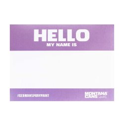Montana HELLO MY NAME IS - Metallic Sticker Pack