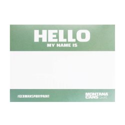 Montana HELLO MY NAME IS - Metallic Sticker Pack
