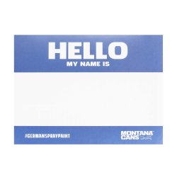 Montana HELLO MY NAME IS - Metallic Sticker Pack