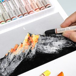 Mobee Farvede Oliepasteller - 12-Pak