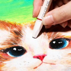 Mobee Farvede Oliepasteller - 24-Pak