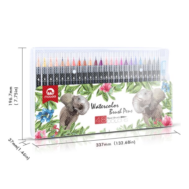 Mobee - Watercolor Brushpens 48-Pak