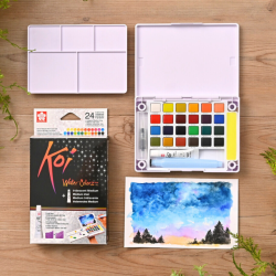 Sakura Koi Akvarelst - 24-pak m. Glittermedium