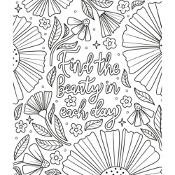 Embrace The Beauty Coloring Book