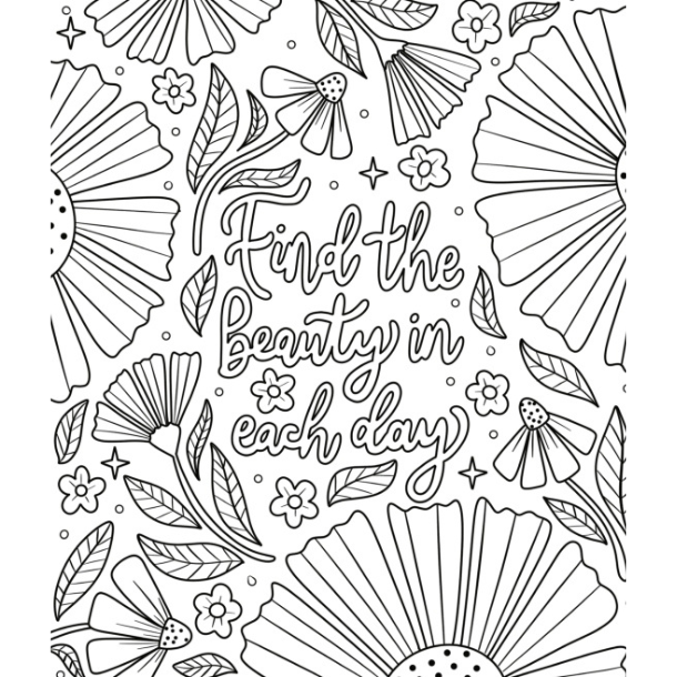 Embrace The Beauty Coloring Book