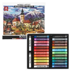 Mobee Vandoplselige Oliepasteller - 24+2-Pak