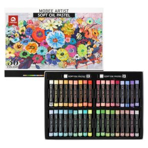 Mobee Blde Oliepasteller, Pastelfarver - 36+2-Pak 